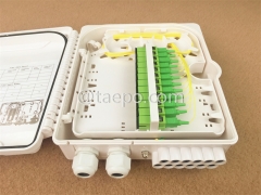 Fiber distribution box (FDB), outdoor, SC, 12 fibers, plastic housing