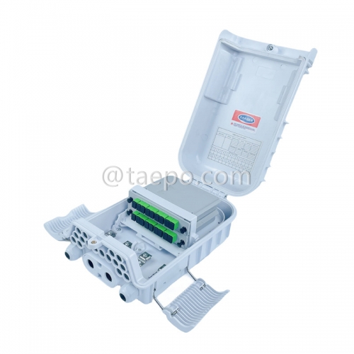 Fiber splitter box (FSB), outdoor, SC, 16 fibers, plastic housing