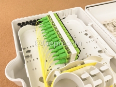 Fiber distribution box (FDB), outdoor, SC, 24 fibers, plastic housing