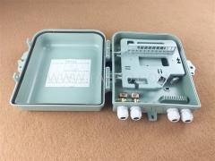 Fiber distribution box (FDB), outdoor, SC, 12 fibers, plastic housing