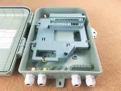 Fiber distribution box (FDB), outdoor, SC, 24 fibers, plastic housing