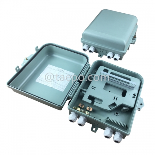 Fiber distribution box (FDB), outdoor, SC, 12 fibers, plastic housing