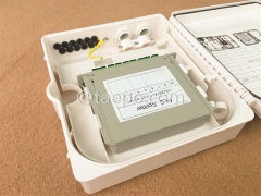 Fiber splitter box (FSB), outdoor, SC, 8 fibers, plastic housing