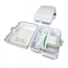 Fiber splitter box (FSB), outdoor, SC, 16 fibers, plastic housing