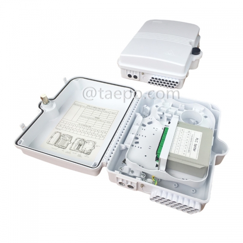 Fiber splitter box (FSB), outdoor, SC, 16 fibers, plastic housing