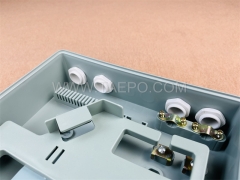 Fiber splitter box (FSB), outdoor, SC, 16 fibers, plastic housing