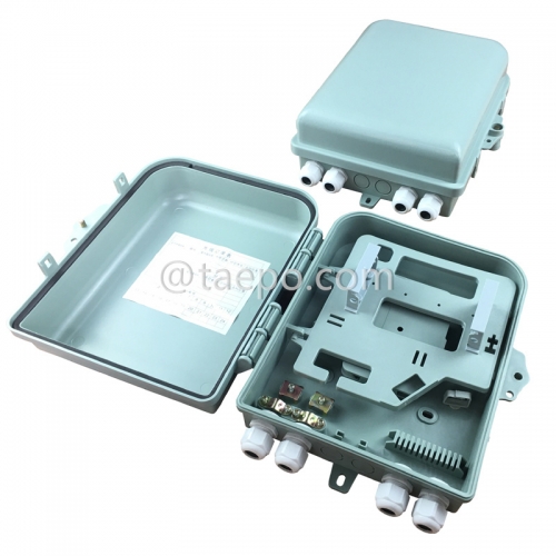 Fiber splitter box (FSB), outdoor, SC, 8 fibers, plastic housing