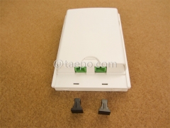 Fiber termination box (FTB), indoor, SC, 2 fibers, plastic housing