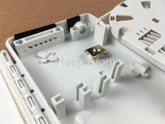 Fiber termination box (FTB), outdoor, SC, 6 fibers, plastic housing