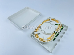Fiber termination box (FTB), indoor, SC, 4 fibers, plastic housing