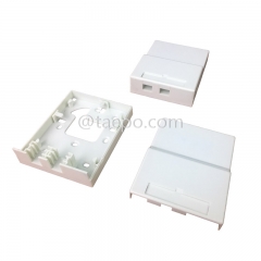 Fiber termination box (FTB), indoor, SC, 2 fibers, plastic housing