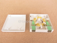 Fiber surface box, SC, 2 fibers, plastic housing, snap-on cover