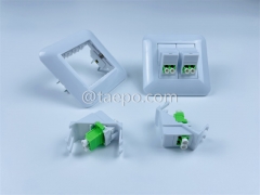 Fiber outlet LC/APC 4 fibers