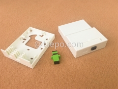 Fiber termination box (FTB), indoor, SC, 2 fibers, plastic housing