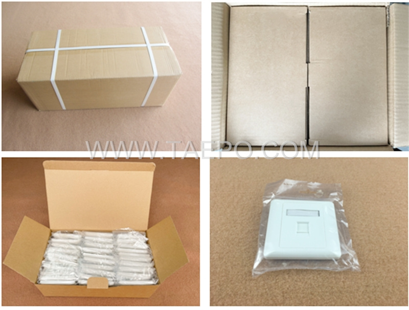 Packing pictures for 1-port faceplate, 86x86mm, AP style
