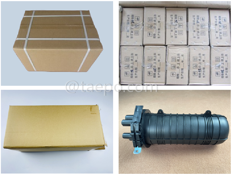 Packing pictures for Fiber optic splice closure (FOSC), vertical type, heat shrink sealing, SC/APC 36 fibers