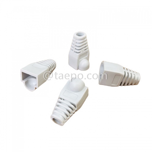 Grey color Cat5e and Cat6 cable Modular plug rj45 with boot