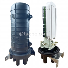 Fiber optic splice closure (FOSC), vertical type, heat shrink sealing, SC/APC 36 fibers