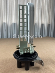 Fiber optic splice closure (FOSC), vertical type, heat shrink sealing, SC/APC 36 fibers