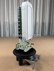 Fiber optic splice closure (FOSC), vertical type, heat shrink sealing, SC/APC 36 fibers