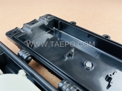 Fiber optic splice closure (FOSC), horizontal flip type, mechanical sealing, 12 fibers, max 48 bunchy fibers