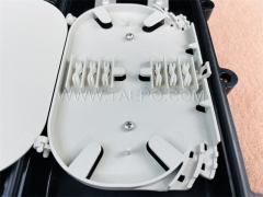 Fiber optic splice closure (FOSC), horizontal flip type, mechanical sealing, 12 fibers, max 48 bunchy fibers