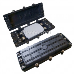 Fiber optic splice closure (FOSC), horizontal flip type, mechanical sealing, 12 fibers, max 48 bunchy fibers