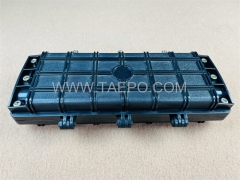 Fiber optic splice closure (FOSC), horizontal flip type, mechanical sealing, 12 fibers, max 48 bunchy fibers