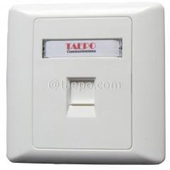 1-port faceplate, 86x86mm, AP style