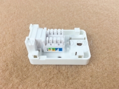 1-port surface box, CAT5E, RJ45, 8P8C, UTP, 65x48x27mm, AP style