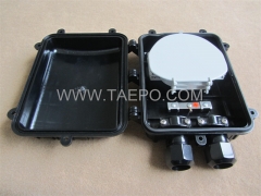 Fiber optic splice closure (FOSC), horizontal type, mechanical sealing, 12 fibers, max 96 bunchy fibers