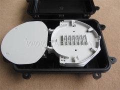 Fiber optic splice closure (FOSC), horizontal type, mechanical sealing, 12 fibers, max 96 bunchy fibers