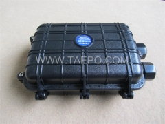 Fiber optic splice closure (FOSC), horizontal type, mechanical sealing, 12 fibers, max 96 bunchy fibers