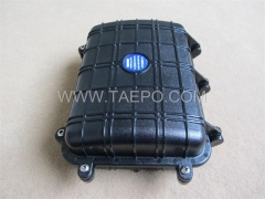 Fiber optic splice closure (FOSC), horizontal type, mechanical sealing, 12 fibers, max 96 bunchy fibers