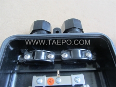 Fiber optic splice closure (FOSC), horizontal type, mechanical sealing, 12 fibers, max 96 bunchy fibers