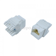 CAT6 UTP unshielded 8P8C AP style 180 degree Keystone jack from China Manufacturer TAEPO for Sale