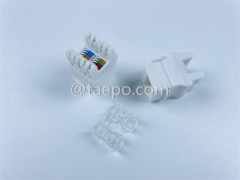CAT6 UTP unshielded 8P8C AP style 180 degree Keystone jack from China Manufacturer TAEPO for Sale