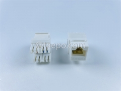 CAT6 UTP unshielded 8P8C AP style 180 degree Keystone jack from China Manufacturer TAEPO for Sale