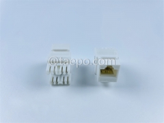 CAT6 UTP unshielded 8P8C AP style 180 degree Keystone jack from China Manufacturer TAEPO for Sale