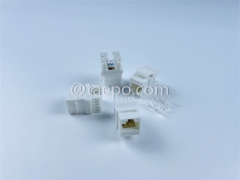 CAT6 UTP unshielded 8P8C AP style 180 degree Keystone jack from China Manufacturer TAEPO for Sale