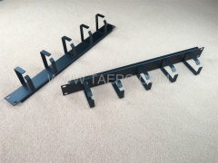 5 rings 1U rackmount Metal network cable wire management from China Manufacturer TAEPO for Sale