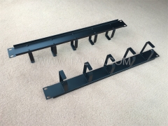 5 rings 1U rackmount Metal network cable wire management from China Manufacturer TAEPO for Sale