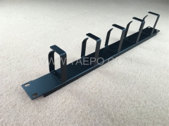 5 rings 1U rackmount Metal network cable wire management from China Manufacturer TAEPO for Sale