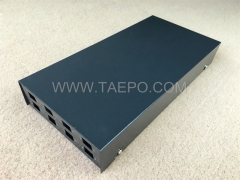 Fiber termination box (FTB), indoor, 24 fibers, pigtail type, cold rolling steel housing with powder coating