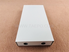 Fiber termination box (FTB), indoor, 24 fibers, pigtail type, cold rolling steel housing with powder coating