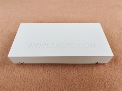 Fiber termination box (FTB), indoor, 24 fibers, pigtail type, cold rolling steel housing with powder coating