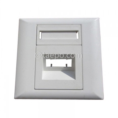 Fiber optic faceplate, duplex, SC, 86x86mm