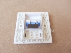 Fiber optic faceplate, duplex, SC, 86x86mm