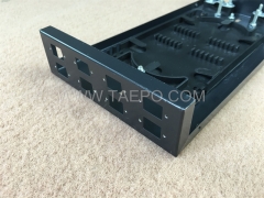Fiber termination box (FTB), indoor, 24 fibers, pigtail type, cold rolling steel housing with powder coating