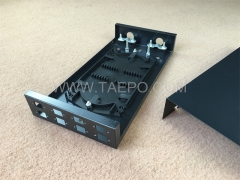 Fiber termination box (FTB), indoor, 24 fibers, pigtail type, cold rolling steel housing with powder coating